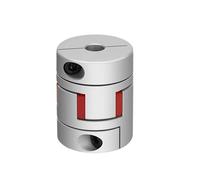 Acoplamiento de sujeción rígido de aluminio Acoplamiento de flor ciruelo, codificador tornillo estrella, acoplamiento elástico alto par, servomotor, aluminio, XB-55X110(XB-55X110-14X28)