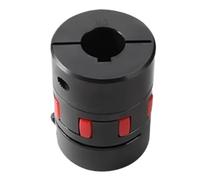 Acoplamiento de sujeción rígido de aluminio Acoplamiento de tornillo bola motor mordaza ciruela tipo garra acero n.° 45 con par elástico alto D55 L78(15x28mm)