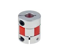 Acoplamiento de sujeción rígido de aluminio Conector Acoplador flexible XB Aluminio Ciruela Eje Acoplamiento de flor ciruelo D40L55 Diámetro interior 8-14 mm(12mmx15mm)