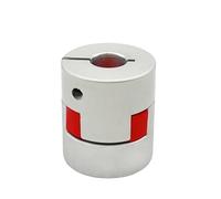 Acoplamiento de sujeción rígido de aluminio D20L25 Aleación de aluminio Flor ciruelo XB Acoplamiento Sujeción Tornillo motor elástico 3X3-3.17X10.5 Conjunto eje servo paso a(3.17mm to 3.17mm)