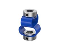 Acoplamiento de sujeción rígido de aluminio LS-D-D27L40 Acoplamiento de eje codificador 8 fuentes, acoplador doble bucle, servomotor impresora 3D aluminio Flexible, junta Universal(4mmX8mm)