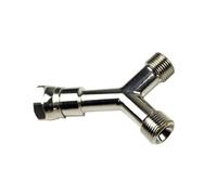Acoplamiento de tornillo de rosca 1/4 3/8, acoplador de tubo de fluido tipo Y, piezas neumáticas en T, accesorios de herramientas, conector, manguera de ajuste profesional(3/8")