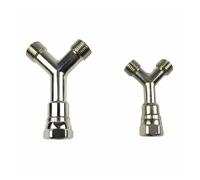 Acoplamiento de tornillo de rosca 1/4 3/8, acoplador de tubo de fluido tipo Y, piezas neumáticas en T, accesorios de herramientas, conector, manguera de ajuste profesional(3/8")