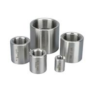 Acoplamiento de tubería BSPP de acero inoxidable 304 - Conexión recta soldada con rosca hembra de alta presión 20MPA, 1 pieza(G1/4inch)