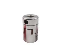 Acoplamiento del eje de la mandíbula abrazadera, 1 acoplador motor D25 L30 Orificio interior 4 mm a 12 Conector acoplamiento flexible for tornillo bola Junta avance(9mm x 10mm)