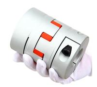 Acoplamiento del eje de la mandíbula abrazadera, Acoplador D80 L114 Conector motor acoplamiento flexible ciruela aluminio 80x114 mm Junta acoplador CNC(45mm to 45mm)