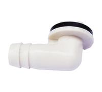 Acoplamiento en ángulo de manguera de drenaje de aire acondicionado, Cero coma cincuenta y nueve pulgadas impermeable con junta de goma, Boquilla de escape para aire acondicionado, Para uso
