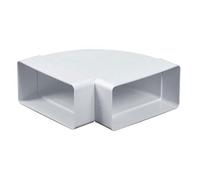 Acoplamiento en ángulo rectangular 55 mm x 110 mm/90 grados para conducto plano de conducto, conexión de tubería KP55-24/90