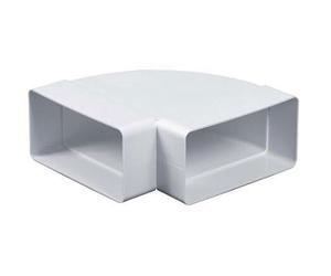 Acoplamiento en ángulo rectangular 55 mm x 110 mm/90 grados para conducto plano de conducto, conexión de tubería KP55-24/90