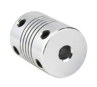 Acoplamiento Flexible De Aluminio D19XL25 For Eje Z Impresora 3D, Disponible En Tamaños 4 Mm, 5, 6, 8 Y 10(6mm-6mm)