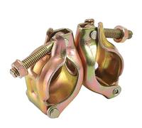 Acoplamiento giratorio de 48 x 48 mm, con tuerca de unión, abrazadera de 360° para fijación de andamios, barra de anclaje (360°)