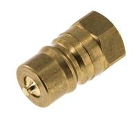 Acoplamiento hidráulico de latón DN 12,5 Enchufe G de 1/2 pulgada con rosca hembra ISO 7241-1 B D 23,5mm
