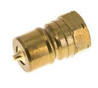 Acoplamiento hidráulico de latón DN 20 Tapón de 3/4 de pulgada con rosca NPT hembra ISO 7241-1 B D 31,4mm