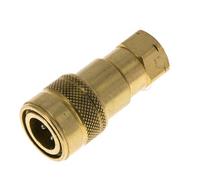 Acoplamiento hidráulico de latón DN 5 con rosca NPT hembra de 1/8 de pulgada ISO 7241-1 B D 10,9mm
