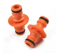 Acoplamiento macho de conexión rápida para junta de riego de jardín, accesorio de tubería de plástico ABS, conector de manguera doble macho de 1/2 pulgada para riego al aire libre, paquete de 10