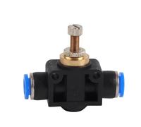 Acoplamiento Neumático de la Válvula de Regulador de Aire de Tubo de Tubo de Forma de T Válvula de Controlador de Flujo de Aire(8mm)