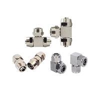 Acoplamiento neumático PV PE PU OD 4 6 8 10 12 14 16 MM Conector de aire for tubo de manguera(K-PU4,1pcs)