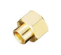 Acoplamiento rápido con casquillo hexagonal reductor, adaptador BSP, conector de boquilla hexagonal for tubería de latón, 1 pieza(Female to Female,A 1/8 BSP_B 1/2 BSP)
