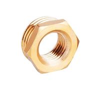 Acoplamiento rápido con casquillo hexagonal reductor, adaptador BSP, conector de boquilla hexagonal for tubería de latón, 1 pieza(Female to Male,A 1/4 BSP_B 1/2 BSP)