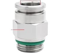 Acoplamiento rápido neumático de metal, 10 piezas Conector PC acero inoxidable 304 Tubería rosca G Agua Gas M5 1/8" 1/4" 3/8" 1/2"(PC8 G01)
