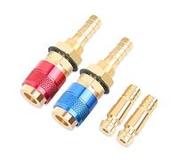 Acoplamiento Rápido para Soplete de Oxígeno y Acetileno, 2 Piezas, Adaptador de Gas de Soldadura 8mm, Conexiones Rápidas para Antorcha TIG