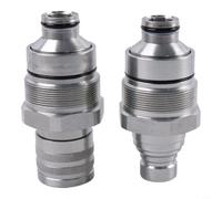 Acoplamiento rápido plano V1311-77140 V1311-77150 compatible con kubota SSV65 SVL75 SVL90, conector hidráulico ISO 16028, material resistente NM360 para