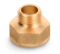 Acoplamiento reducido lado macho de latón - 1/2" hembra x 3/8" macho