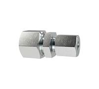 Acoplamiento reductor recto, manguito de diámetro exterior del tubo 16/14 mm, PN máx. 400 bar, SW1 27, SW2 30, SW3 27, acero galvanizado.