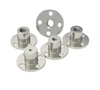 Acoplamiento rígido con brida guía, Conector de acoplamiento rígido con tuerca roscada de brida de acero M3 M4 M5 M6 M8(M4 Screw Nut)