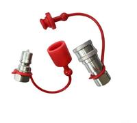 Acoplamientos rápidos hidráulicos serie B para equipos agrícolas con conexiones roscadas NPT, cierre automático de válvulas y bloqueo seguro de bolas (E)