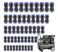 Acoplamientos rápidos para manguera de aire, 50 unidades, conectores de aire comprimido, acoplamientos de compresor para talleres de madera, agricultura, pintura en aerosol