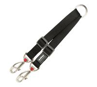 Acople Correa 2 Perros Red Dingo Negro black (1.2 x 16.5-22 cm) (1,2 x 16.5-22 cm)