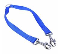 Acople doble para perros de GogiPet® Super Premium azul, 2,5 x 45 cm