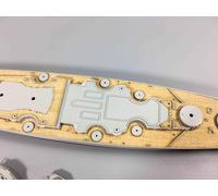 Acorazado 1/700 Bismarck alemán 1941 Acorazado cubierta de madera con cadena para Trumpeter 05711