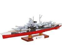 Acorazado TRIPITZ | Pad impreso, piezas móviles, soporte de exhibición con placa de identificación, modelo de ladrillo coleccionable