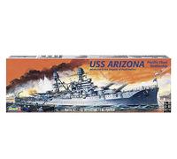 Revell- USS Arizon Battleship Model Military Ship Scale Pearl Harbor Kit de construcción de Barco de plástico de Nivel 4 de 133 Piezas a Escala 1:426, Color Gris (85-0302)