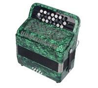 Acorden Profesional de 22 Teclas y 8 Bajos con Botones Sensibles Antideslizantes y Correa Instrumento Musical para Entusiastas del Acorden (GREEN