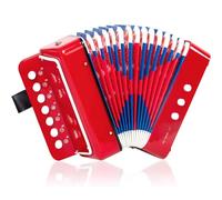Acordeon，Acordeon Instrumento Musical，Acordeón Infantil de 7 Teclas y 3 Bajos，Con Correas Ajustables，negro，Adecuado Para Niños，Estudiantes，adultos Principiantes，Se Puede Utilizar Como Regalos