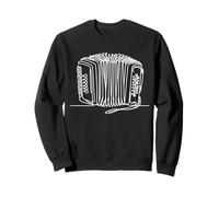 Acordeón Arte Lineal Instrumento Musical Sudadera