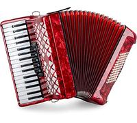 Acordeón Classic Cantabile 72 Bajos "Secondo V" Rojo, 34 teclas de agudos