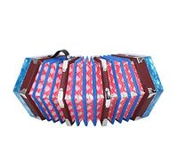 Acordeón Concertina Portátil Profesional para Adultos Instrumento Musical, Accesorios Profesionales (cielo azul)