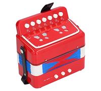 Acordeón de juguete educativo para niños, instrumento musical portátil de 7 teclas en plástico ABS seguro, ideal para iniciación musical desde los 5 años