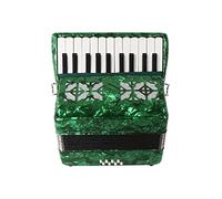 Acordeón De Piano De 22 Teclas Y 8 Bajos, Con Correa Retráctil Y Bolsa De Almacenamiento, Ideal For Presentaciones En Escena, Ideal For Amantes De Los Instrumentos Musicales.(Green)