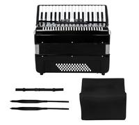 Acordeón diatónico de 34 teclas, acordeón de piano con 60 bajos para adultos con maleta y correa, instrumentos de acordeón para principiantes, estudiantes y profesionales