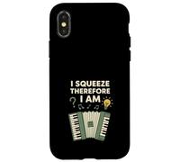 Acordeón Jugador Músico Squeezebox Life Folk Rhythm Vibe Carcasa para iPhone X/XS