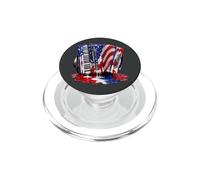 Acordeonista Acordeón-Música Drip-Painting-Art 80s Acordeón PopSockets PopGrip para MagSafe