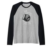 Acordeonista Acordeón-Músico Música Divertidos Acordeón Camiseta Manga Raglan