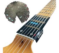 Acordes de cartas de guitarra, tarjetas de acordes de guitarra definitivas, fantásticas tarjetas para dominar Gu-itar C-hords rápido, para zurdos, aprende G-uitar en minutos, edición de lujo, se