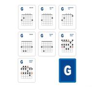 Acordes y escalas simplificadas 49 para principiantes para tarjetas flash de guitarra