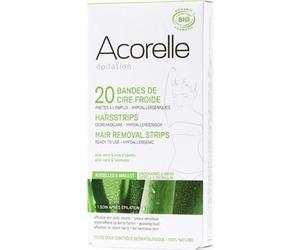 Acorelle Bandas Depilatorias Cera Fría Ingles Axilas 20 uds